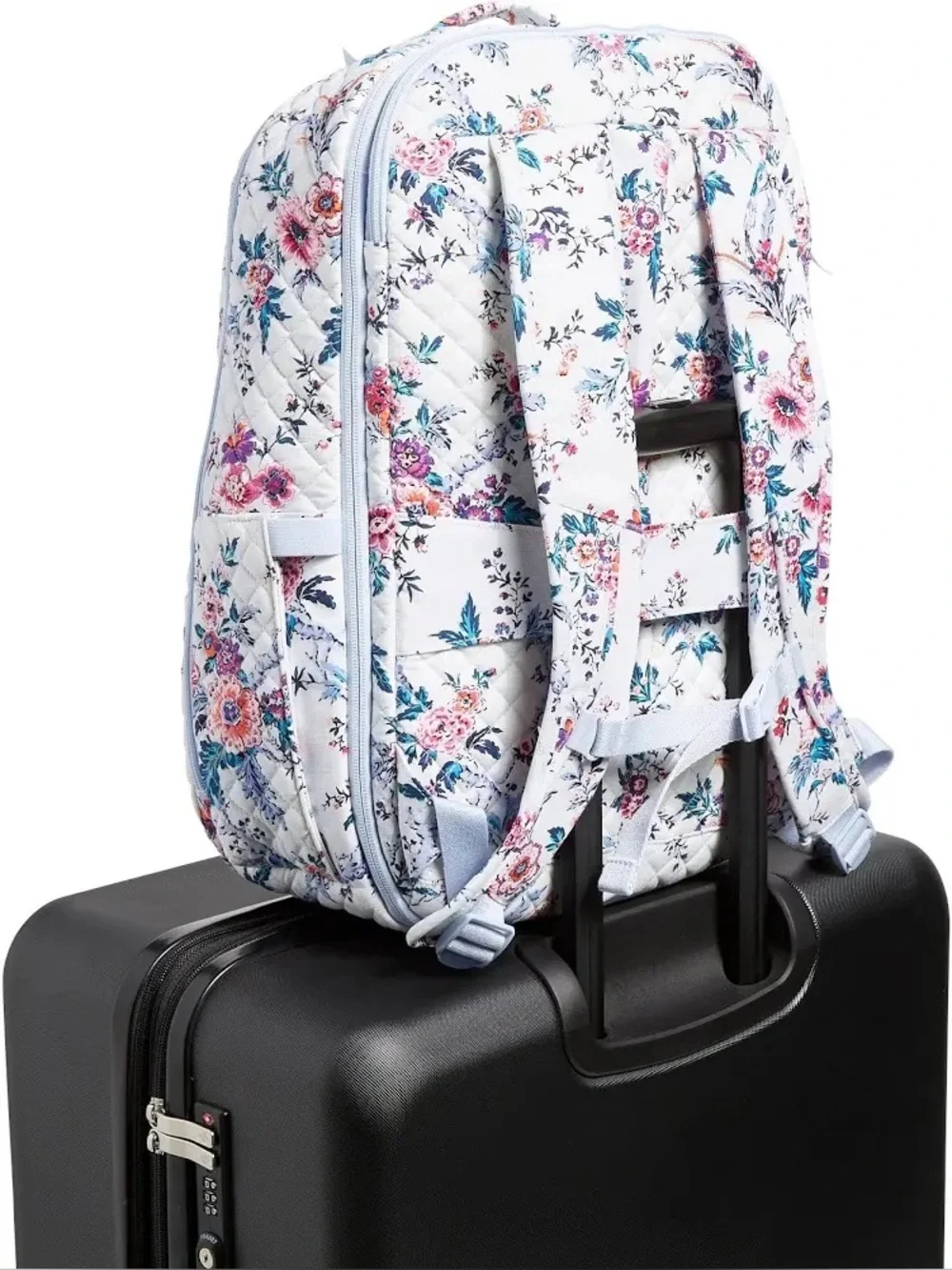 VERA BRADLEY -Cotton Large Travel Backpack Travel Bag, Magnifique Floral- NWT